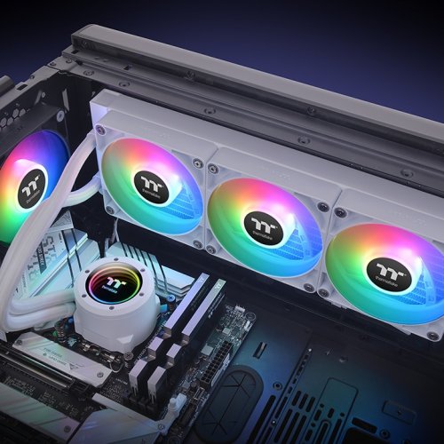 Купить Готовая СВО Thermaltake TH360 V2 ARGB Sync (CL-W365-PL12SW-A) Snow с проверкой совместимости: обзор, характеристики, цена в Киеве, Днепре, Одессе, Харькове, Украине | интернет-магазин TELEMART.UA фото