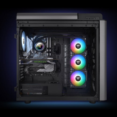 Готова СВО Thermaltake TH420 V2 ARGB Sync (CL-W376-PL14SW-A) Black купити з перевіркою сумісності: огляд, характеристики, ціна у Києві, Львові, Вінниці, Хмельницькому, Івано-Франківську, Україні | інтернет-магазин TELEMART.UA фото