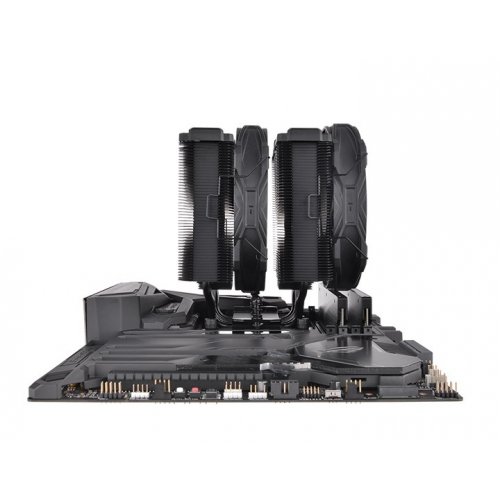 Кулер Thermaltake TOUGHAIR 710 (CL-P117-CA14BL-A) Black купити з перевіркою сумісності: огляд, характеристики, ціна у Києві, Львові, Вінниці, Хмельницькому, Івано-Франківську, Україні | інтернет-магазин TELEMART.UA фото