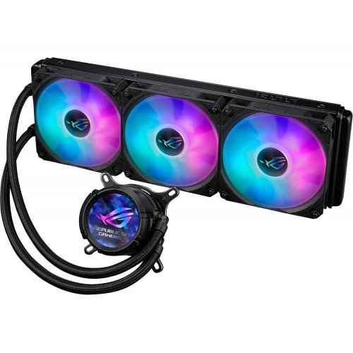 Готова СВО Asus ROG Strix LC III 360 ARGB LCD (90RC00W1-M0UAY0) Black купити з перевіркою сумісності: огляд, характеристики, ціна у Києві, Львові, Вінниці, Хмельницькому, Івано-Франківську, Україні | інтернет-магазин TELEMART.UA фото