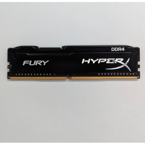 Купить Озу HyperX DDR4 8GB 2666Mhz Fury Black (HX426C16FB2/8) (Восстановлено продавцом, 670661) с проверкой совместимости: обзор, характеристики, цена в Киеве, Днепре, Одессе, Харькове, Украине | интернет-магазин TELEMART.UA фото