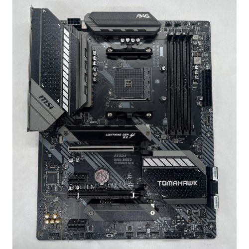 Материнська плата MSI MAG B550 TOMAHAWK (sAM4, AMD B550) (Відновлено продавцем, 670698) купити з перевіркою сумісності: огляд, характеристики, ціна у Києві, Львові, Вінниці, Хмельницькому, Івано-Франківську, Україні | інтернет-магазин TELEMART.UA фото