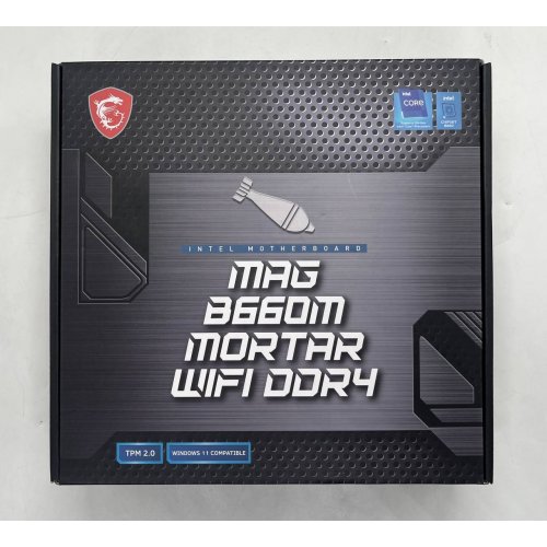 Купить Материнская плата MSI MAG B660M MORTAR (WIFI) DDR4 (s1700, Intel B660) (Восстановлено продавцом, 670711) с проверкой совместимости: обзор, характеристики, цена в Киеве, Днепре, Одессе, Харькове, Украине | интернет-магазин TELEMART.UA фото