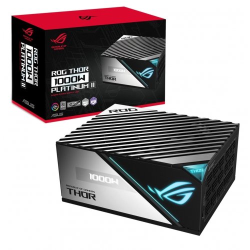 Блок живлення Asus ROG Thor 1000W Platinum II (90YE00L1-B0NA00) купити з перевіркою сумісності: огляд, характеристики, ціна у Києві, Львові, Вінниці, Хмельницькому, Івано-Франківську, Україні | інтернет-магазин TELEMART.UA фото