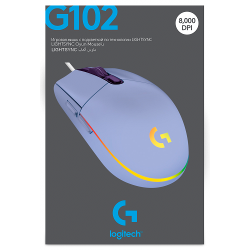 Купить Уценка мышка Logitech G102 Lightsync (910-005854) Lilac (Повреждение упаковки, 670749) - цена в Харькове, Киеве, Днепре, Одессе
в интернет-магазине Telemart фото