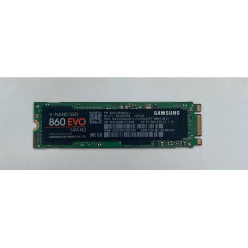 Ssd-диск Samsung 860 EVO V-NAND MLC 500GB M.2 (2280 SATA) (MZ-N6E500BW) (Відновлено продавцем, 671552) купити з перевіркою сумісності: огляд, характеристики, ціна у Києві, Львові, Вінниці, Хмельницькому, Івано-Франківську, Україні | інтернет-магазин TELEMART.UA фото