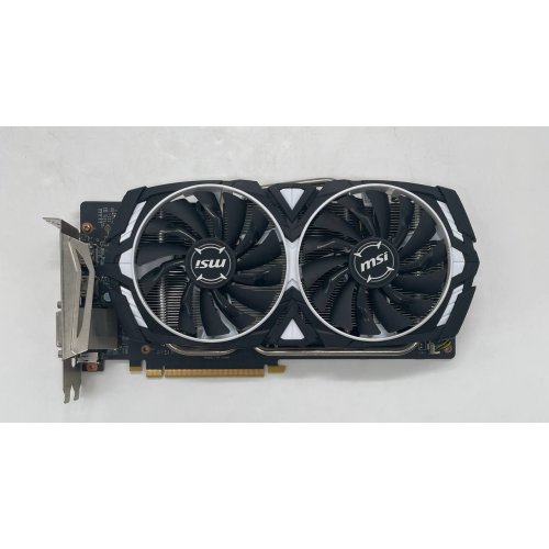 Купить Видеокарта MSI GeForce GTX 1060 Armor OC V1 6144MB (GTX 1060 ARMOR 6G OCV1) (Восстановлено продавцом, 671573) с проверкой совместимости: обзор, характеристики, цена в Киеве, Днепре, Одессе, Харькове, Украине | интернет-магазин TELEMART.UA фото