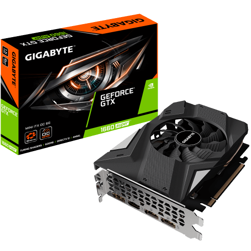 Купить Видеокарта Gigabyte GeForce GTX 1660 SUPER Mini ITX OC 6144MB (GV-N166SIXOC-6GD) (Восстановлено продавцом, 671609) с проверкой совместимости: обзор, характеристики, цена в Киеве, Днепре, Одессе, Харькове, Украине | интернет-магазин TELEMART.UA фото