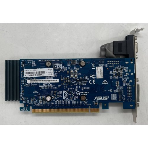 Відеокарта Asus GeForce GT 710 1024MB (GT710-SL-1GD5) (Відновлено продавцем, 671796) купити з перевіркою сумісності: огляд, характеристики, ціна у Києві, Львові, Вінниці, Хмельницькому, Івано-Франківську, Україні | інтернет-магазин TELEMART.UA фото