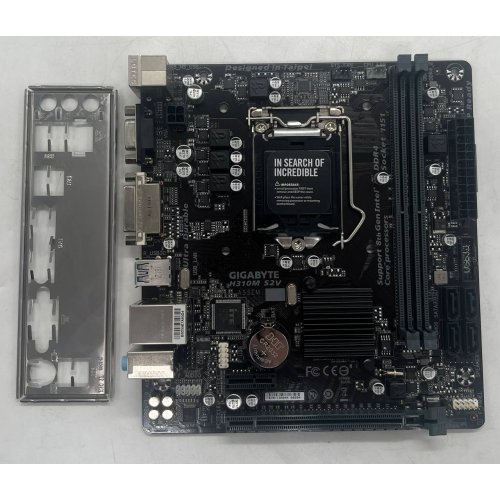 Материнська плата Gigabyte H310M S2V (s1151-V2, Intel H310) (Відновлено продавцем, 672014) купити з перевіркою сумісності: огляд, характеристики, ціна у Києві, Львові, Вінниці, Хмельницькому, Івано-Франківську, Україні | інтернет-магазин TELEMART.UA фото