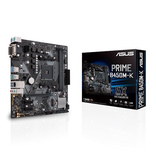 Купить Материнская плата Asus PRIME B450M-K (sAM4, AMD B450) (Восстановлено продавцом, 672090) с проверкой совместимости: обзор, характеристики, цена в Киеве, Днепре, Одессе, Харькове, Украине | интернет-магазин TELEMART.UA фото