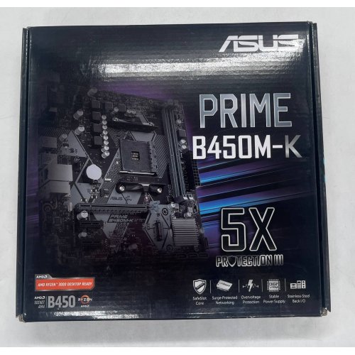 Купить Материнская плата Asus PRIME B450M-K (sAM4, AMD B450) (Восстановлено продавцом, 672090) с проверкой совместимости: обзор, характеристики, цена в Киеве, Днепре, Одессе, Харькове, Украине | интернет-магазин TELEMART.UA фото