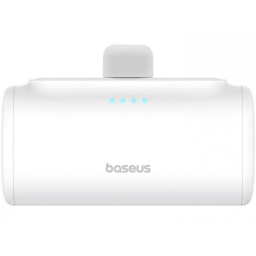 Купити Powerbank Baseus Compact 5000mAh 20W Lightning (P10068304212-00) White - ціна в Києві, Львові, Вінниці, Хмельницькому, Франківську, Україні | інтернет-магазин TELEMART.UA фото