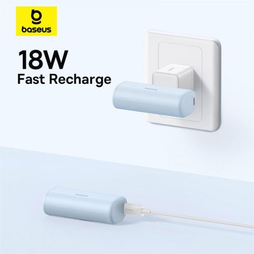 Купити Powerbank Baseus Compact 5000mAh 20W USB Type-C (P10068302212-00) White - ціна в Києві, Львові, Вінниці, Хмельницькому, Франківську, Україні | інтернет-магазин TELEMART.UA фото