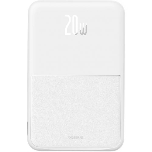 Купить Powerbank Baseus MagPro Magnetic Bracket 2-in-1 Wireless Charger and Phone Holder 5000mAh 20W (P10064100222-00) White - цена в Харькове, Киеве, Днепре, Одессе
в интернет-магазине Telemart фото