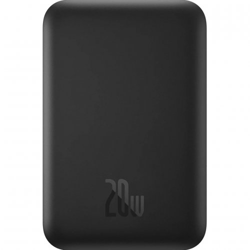 Купити Powerbank Baseus Magnetic Mini PPCXW06 6000mAh 20W (PPCX100401) Black - ціна в Києві, Львові, Вінниці, Хмельницькому, Франківську, Україні | інтернет-магазин TELEMART.UA фото