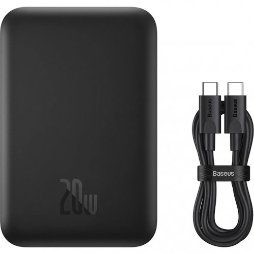 Купить Powerbank Baseus Magnetic Mini PPCXW06 6000mAh 20W (PPCX100401) Black - цена в Харькове, Киеве, Днепре, Одессе
в интернет-магазине Telemart фото