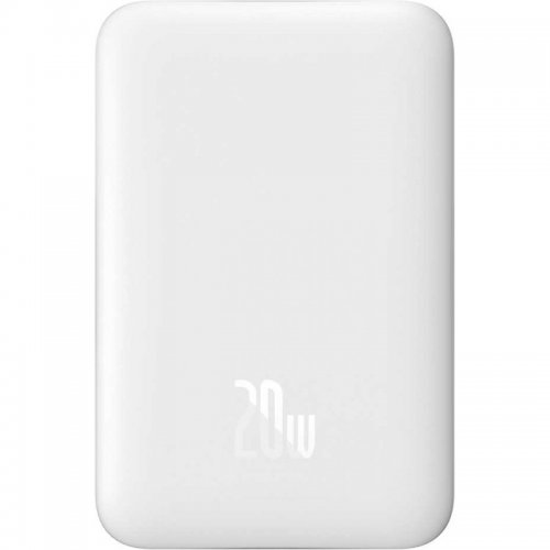 Купити Powerbank Baseus Magnetic Mini PPCXM10 10000mAh 20W (PPCX030002) White - ціна в Києві, Львові, Вінниці, Хмельницькому, Франківську, Україні | інтернет-магазин TELEMART.UA фото