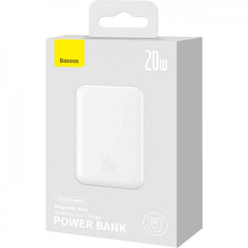 Купить Powerbank Baseus Magnetic Mini PPCXM10 10000mAh 20W (PPCX030002) White - цена в Харькове, Киеве, Днепре, Одессе
в интернет-магазине Telemart фото