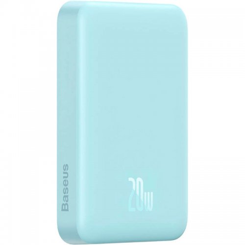 Купити Powerbank Baseus Magnetic Mini PPCXM10 10000mAh 20W (PPCX030003) Blue - ціна в Києві, Львові, Вінниці, Хмельницькому, Франківську, Україні | інтернет-магазин TELEMART.UA фото