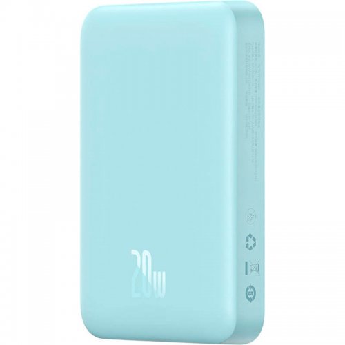 Купить Powerbank Baseus Magnetic Mini PPCXM10 10000mAh 20W (PPCX030003) Blue - цена в Харькове, Киеве, Днепре, Одессе
в интернет-магазине Telemart фото