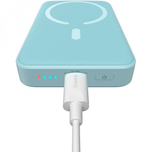 Купить Powerbank Baseus Magnetic Mini PPCXM10 10000mAh 20W (PPCX030003) Blue - цена в Харькове, Киеве, Днепре, Одессе
в интернет-магазине Telemart фото