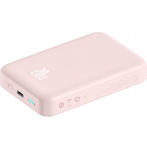 Купить Powerbank Baseus Magnetic Mini PPCXM10 10000mAh 20W (PPCX030004) Pink - цена в Харькове, Киеве, Днепре, Одессе
в интернет-магазине Telemart фото