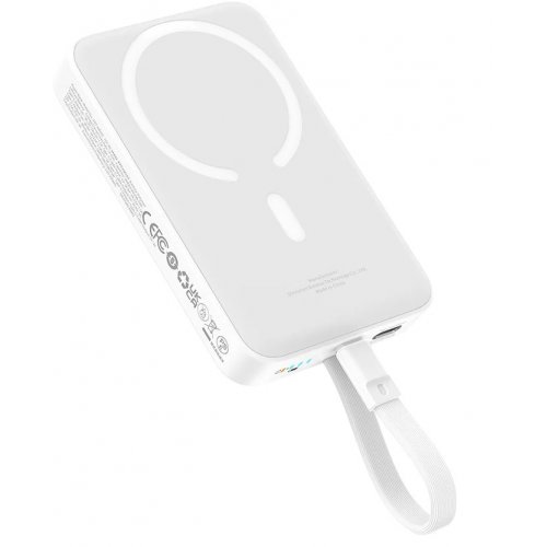 Купити Powerbank Baseus Magnetic Mini PPCXM1030 10000mAh 30W (PPCX110002) White - ціна в Києві, Львові, Вінниці, Хмельницькому, Франківську, Україні | інтернет-магазин TELEMART.UA фото