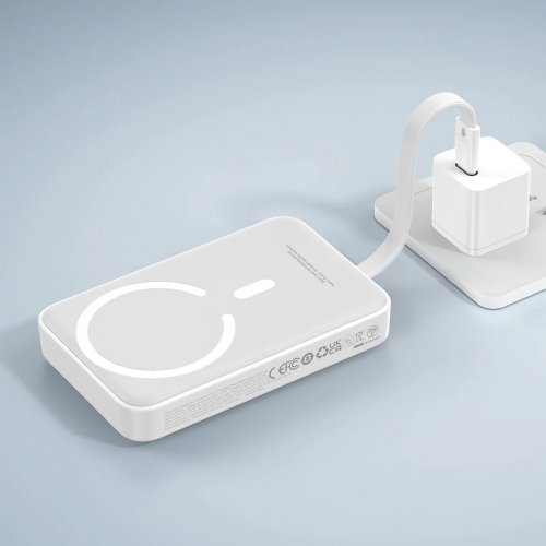 Купити Powerbank Baseus Magnetic Mini PPCXM1030 10000mAh 30W (PPCX110002) White - ціна в Києві, Львові, Вінниці, Хмельницькому, Франківську, Україні | інтернет-магазин TELEMART.UA фото