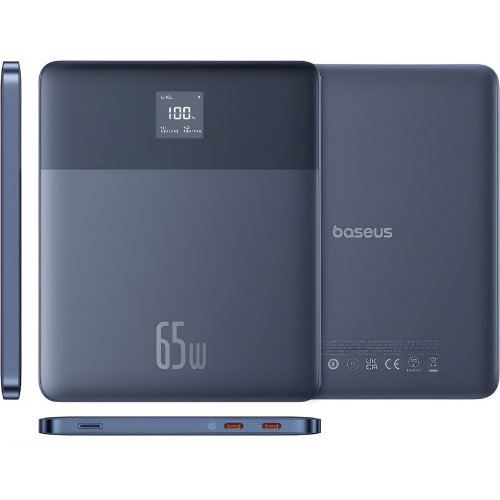 Купити Powerbank Baseus Blade 2 Ultra Slim 12000mAh 65W (P10063800322-00) Blue - ціна в Києві, Львові, Вінниці, Хмельницькому, Франківську, Україні | інтернет-магазин TELEMART.UA фото