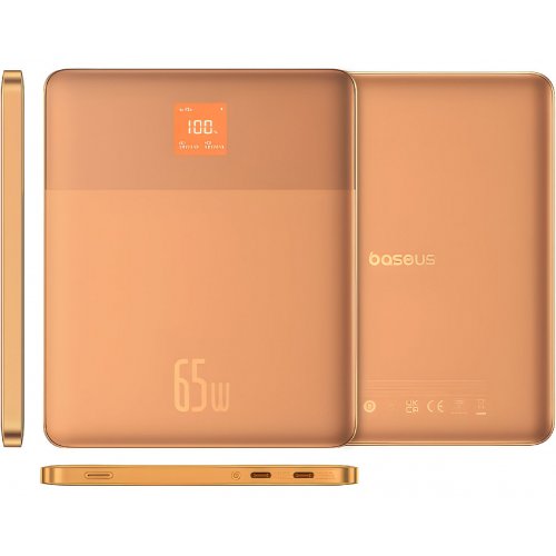 Купити Powerbank Baseus Blade 2 Ultra Slim 12000mAh 65W (P10063800732-00) Orange - ціна в Києві, Львові, Вінниці, Хмельницькому, Франківську, Україні | інтернет-магазин TELEMART.UA фото