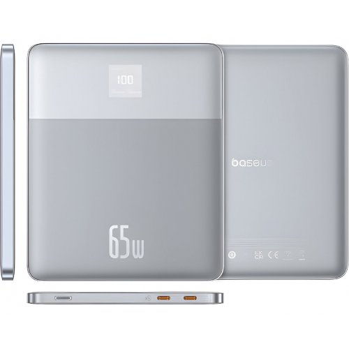 Купить Powerbank Baseus Blade 2 Ultra Slim 12000mAh 65W (P10063800S12-00) Galaxy Silver - цена в Харькове, Киеве, Днепре, Одессе
в интернет-магазине Telemart фото