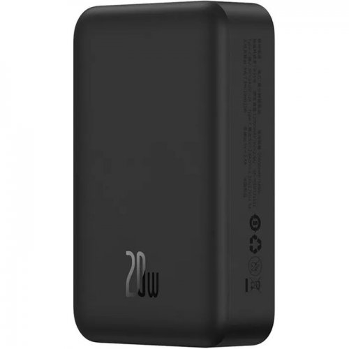 Купить Powerbank Baseus Magnetic Mini 20000mAh 20W (P10022102112-01) Black - цена в Харькове, Киеве, Днепре, Одессе
в интернет-магазине Telemart фото