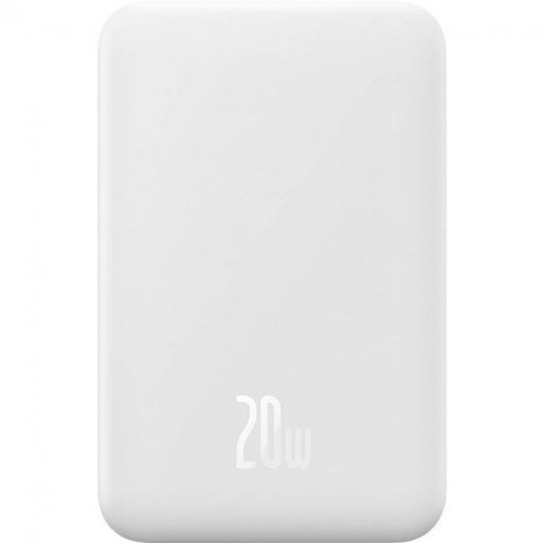 Купити Powerbank Baseus Magnetic Mini 20000mAh 20W (P10022102212-01) White - ціна в Києві, Львові, Вінниці, Хмельницькому, Франківську, Україні | інтернет-магазин TELEMART.UA фото