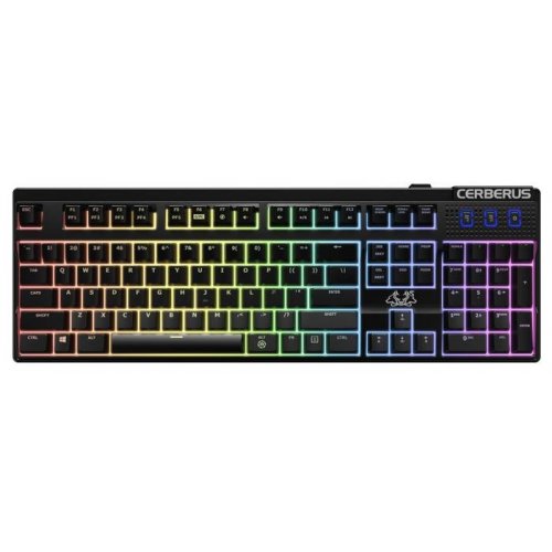 Купити Клавіатура Asus Cerberus Mech (90YH0191-B2UA00) Black - ціна в Києві, Львові, Вінниці, Хмельницькому, Франківську, Україні | інтернет-магазин TELEMART.UA фото