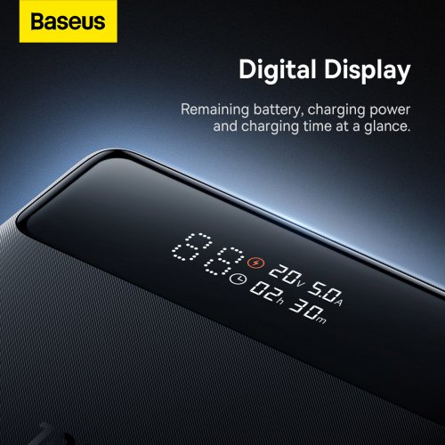 Купить Powerbank Baseus Blade HD Digital Display 20000mAh 100W (PPBL000101) Black - цена в Харькове, Киеве, Днепре, Одессе
в интернет-магазине Telemart фото