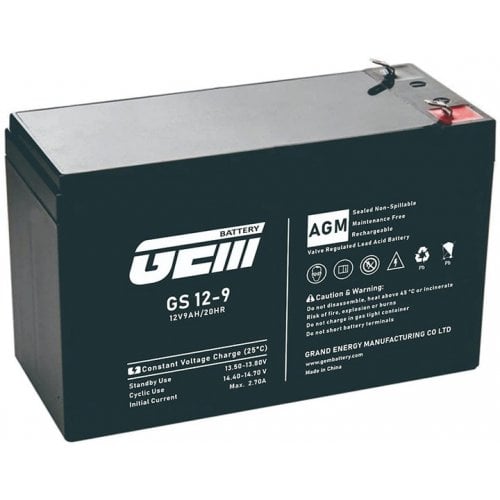 Купити Акумуляторна батарея GEM Battery 12V 9Ah (GS 12-9) - ціна в Києві, Львові, Вінниці, Хмельницькому, Франківську, Україні | інтернет-магазин TELEMART.UA фото