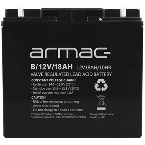 Купити Акумуляторна батарея Armac 12V 18Ah (B/12V/18AH) - ціна в Києві, Львові, Вінниці, Хмельницькому, Франківську, Україні | інтернет-магазин TELEMART.UA фото