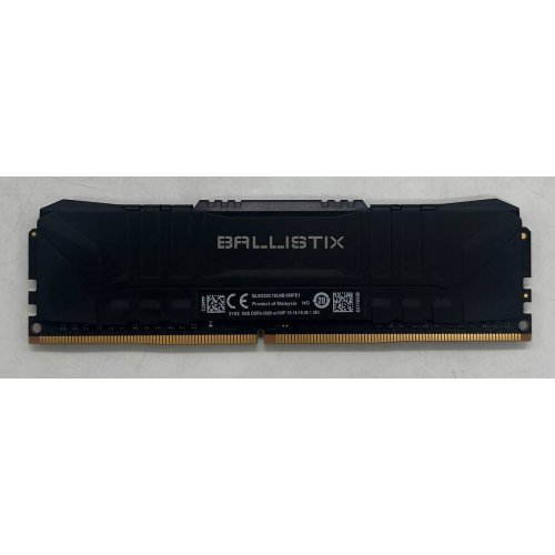 Озп Crucial DDR4 8GB 3000Mhz Ballistix Black (BL8G30C15U4B) (Відновлено продавцем, 672471) купити з перевіркою сумісності: огляд, характеристики, ціна у Києві, Львові, Вінниці, Хмельницькому, Івано-Франківську, Україні | інтернет-магазин TELEMART.UA фото