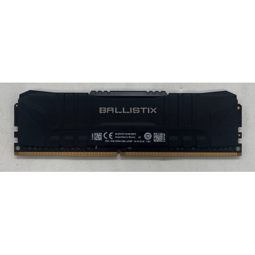 Озп Crucial DDR4 8GB 3200Mhz Ballistix Black (BL8G32C16U4B) (Відновлено продавцем, 672502) купити з перевіркою сумісності: огляд, характеристики, ціна у Києві, Львові, Вінниці, Хмельницькому, Івано-Франківську, Україні | інтернет-магазин TELEMART.UA фото