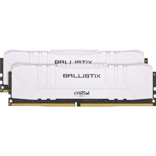 Купить Озу Crucial DDR4 16GB (2x8GB) 3000Mhz Ballistix White (BL2K8G30C15U4W) (Восстановлено продавцом, 672513) с проверкой совместимости: обзор, характеристики, цена в Киеве, Днепре, Одессе, Харькове, Украине | интернет-магазин TELEMART.UA фото