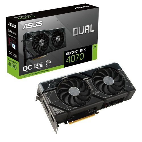 Уцінка відеокарта Asus Dual GeForce RTX 4070 OC 12288MB (DUAL-RTX4070-O12G) (Після ремонту, 672516) купити з перевіркою сумісності: огляд, характеристики, ціна у Києві, Львові, Вінниці, Хмельницькому, Івано-Франківську, Україні | інтернет-магазин TELEMART.UA фото