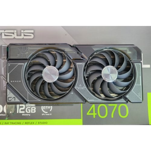 Купить Уценка видеокарта Asus Dual GeForce RTX 4070 OC 12288MB (DUAL-RTX4070-O12G) (После ремонта, 672516) с проверкой совместимости: обзор, характеристики, цена в Киеве, Днепре, Одессе, Харькове, Украине | интернет-магазин TELEMART.UA фото