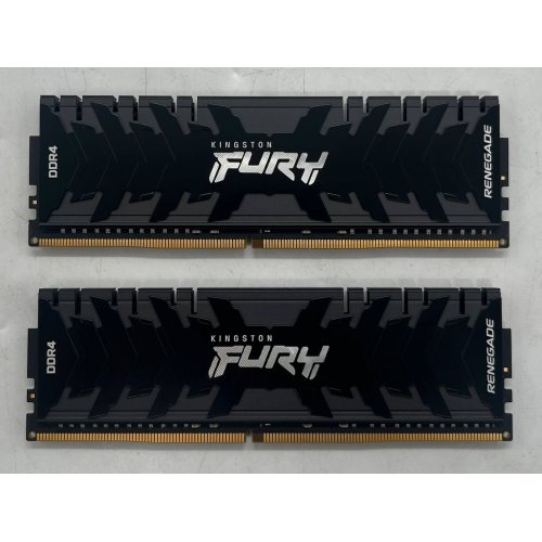 Купить Озу Kingston DDR4 32GB (2x16GB) 3200Mhz FURY Renegade Black (KF432C16RB1K2/32) (Восстановлено продавцом, 672518) с проверкой совместимости: обзор, характеристики, цена в Киеве, Днепре, Одессе, Харькове, Украине | интернет-магазин TELEMART.UA фото