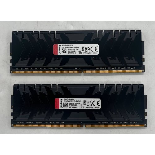 Купить Озу Kingston DDR4 32GB (2x16GB) 3200Mhz FURY Renegade Black (KF432C16RB1K2/32) (Восстановлено продавцом, 672518) с проверкой совместимости: обзор, характеристики, цена в Киеве, Днепре, Одессе, Харькове, Украине | интернет-магазин TELEMART.UA фото