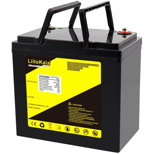 Купити Акумуляторна батарея LiitoKala 12V 120Ah LiFePO4 (12V120Ah LiFePO4) - ціна в Києві, Львові, Вінниці, Хмельницькому, Франківську, Україні | інтернет-магазин TELEMART.UA фото