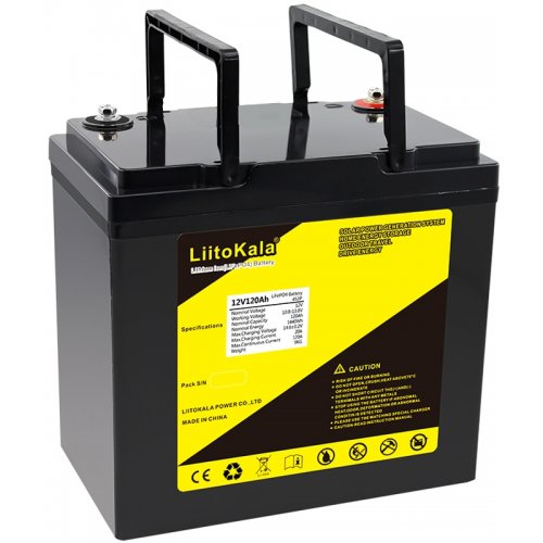 Купить Аккумуляторная батарея LiitoKala 12V 120Ah LiFePO4 (12V120Ah LiFePO4) - цена в Харькове, Киеве, Днепре, Одессе
в интернет-магазине Telemart фото