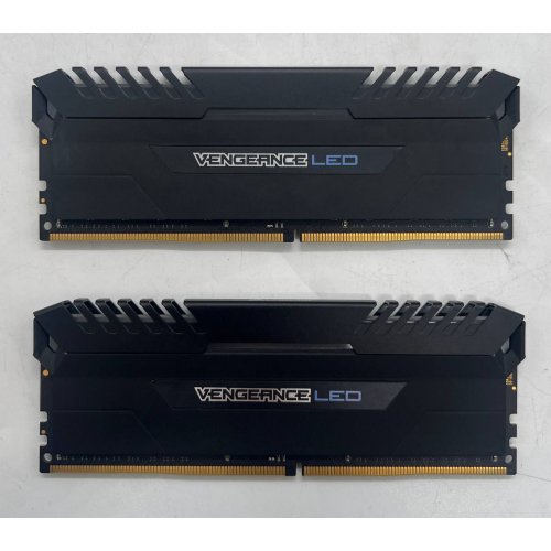 Купить Озу Corsair DDR4 16GB (2x8GB) 3000Mhz Vengeance LED Blue (CMU16GX4M2C3000C15B) Black (Восстановлено продавцом, 672533) с проверкой совместимости: обзор, характеристики, цена в Киеве, Днепре, Одессе, Харькове, Украине | интернет-магазин TELEMART.UA фото