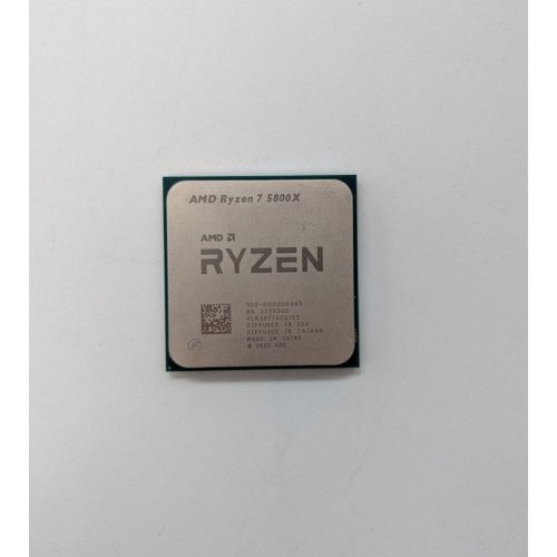 Процесор AMD Ryzen 7 5800X 3.8(4.7)GHz 32MB sAM4 Tray (100-000000063) (Відновлено продавцем, 672534) купити з перевіркою сумісності: огляд, характеристики, ціна у Києві, Львові, Вінниці, Хмельницькому, Івано-Франківську, Україні | інтернет-магазин TELEMART.UA фото