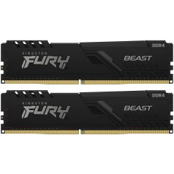 Озу Kingston DDR4 16GB (2x8GB) 3200Mhz FURY Beast Black (KF432C16BBK2/16) (Восстановлено продавцом, 672549)